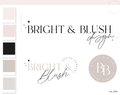 Branding Logo Kit, Logo Design, Business Brand Logo, Signature Photography Logo, Boho Boutique Logo Design Branding Kit