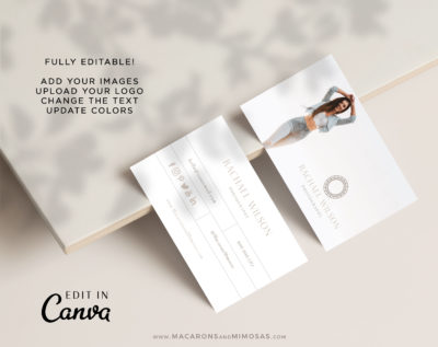 Business Card Design Template, Photography Photo Business Card Template, DIY Modern Real Estate Editable Business Calling Card, Realtor Card