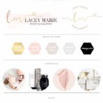 Photography Branding Board Pink Gold