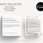 Candle Label Template, Printable Candle Labels, Personalized Candle Label Design, Minimal Candle Label, DIY Editable Candle Logo Jar Label