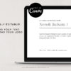 Candle Label Template, Printable Candle Labels, Personalized Candle Label Design, Minimal Candle Label, DIY Editable Candle Logo Jar Label