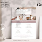 Price List, Price Menu Template, Photography Pricing Guides, Wedding Photographer Pricing Brochure Menu Template for Canva