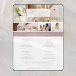 Photography Pricing Guide, Rate Sheet & Welcome Package Template Editable in Canva