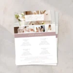 Photography Pricing Guide, Rate Sheet & Welcome Package Template Editable in Canva