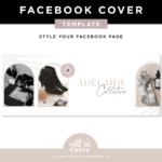 Design your Facebook cover with this customizable Canva template featuring elegant arched image frames. Professionally style your social media.