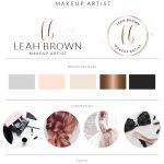 Lashes Logo, makeup artist logo, Logo Design, Rose Gold Logo,Watermark, Lash Logo, Eyelashes Logo,Beauty Logo,MUA Logo, Business Card