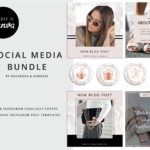 Instagram Story Highlights Icons, Rose Gold Marble Instagram Story Template Bundle, Instagram Highlights, Fashion, Beauty, Lifestyle