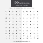 Instagram Story Highlights Icons, Rose Gold Glitter Instagram Story Template Bundle for Canva, Instagram Highlights, Fashion, Beauty, Lifestyle