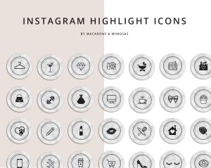 53 Marble Instagram Story Highlights Icons • Macarons and Mimosas