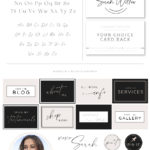 Modern Font Logo Design and branding kit for small businesses and shops, clean simple font based logo with circle