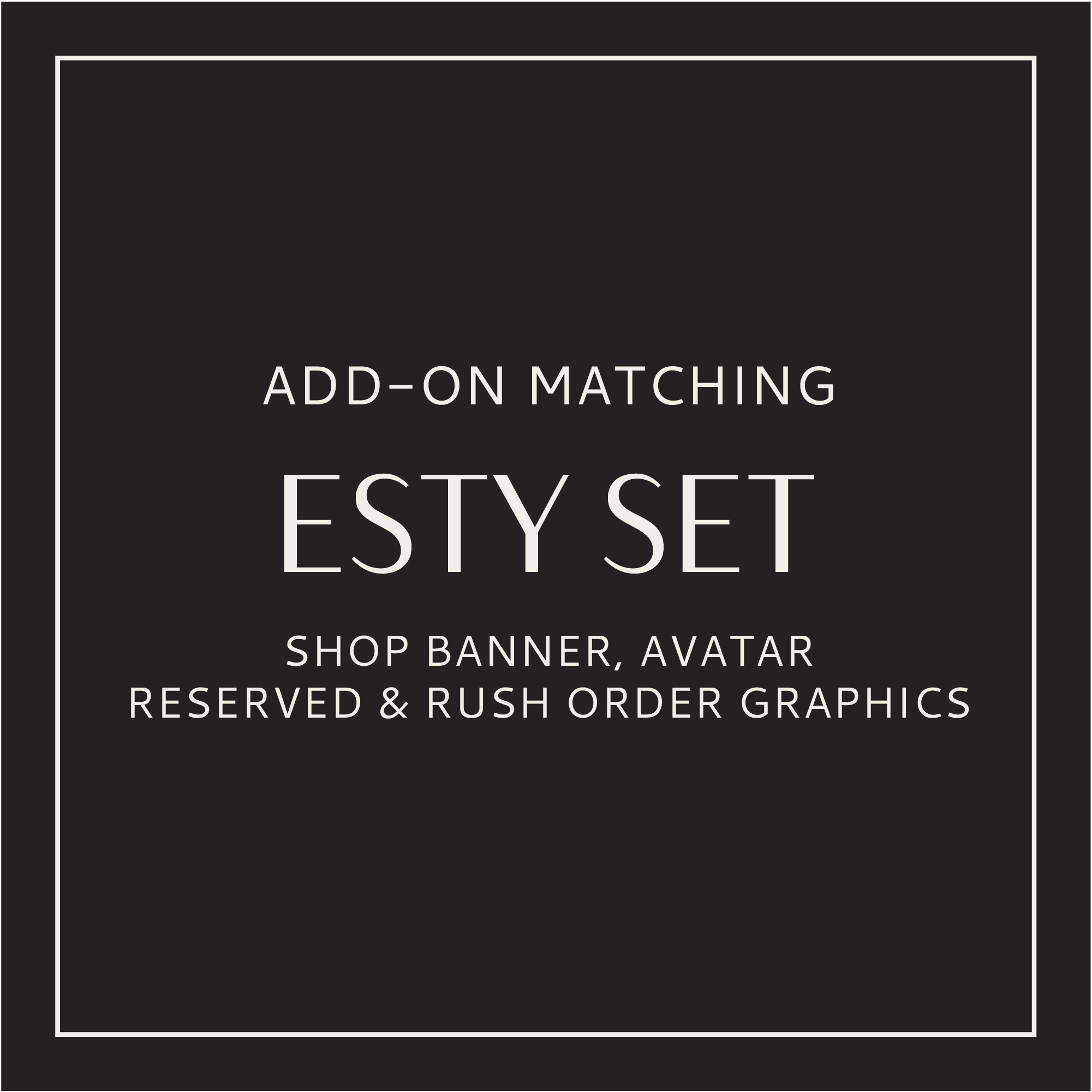 Etsy Shop Set, Custom Etsy Shop design
