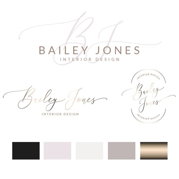 Bailey Jones Logo Set • Macarons and Mimosas