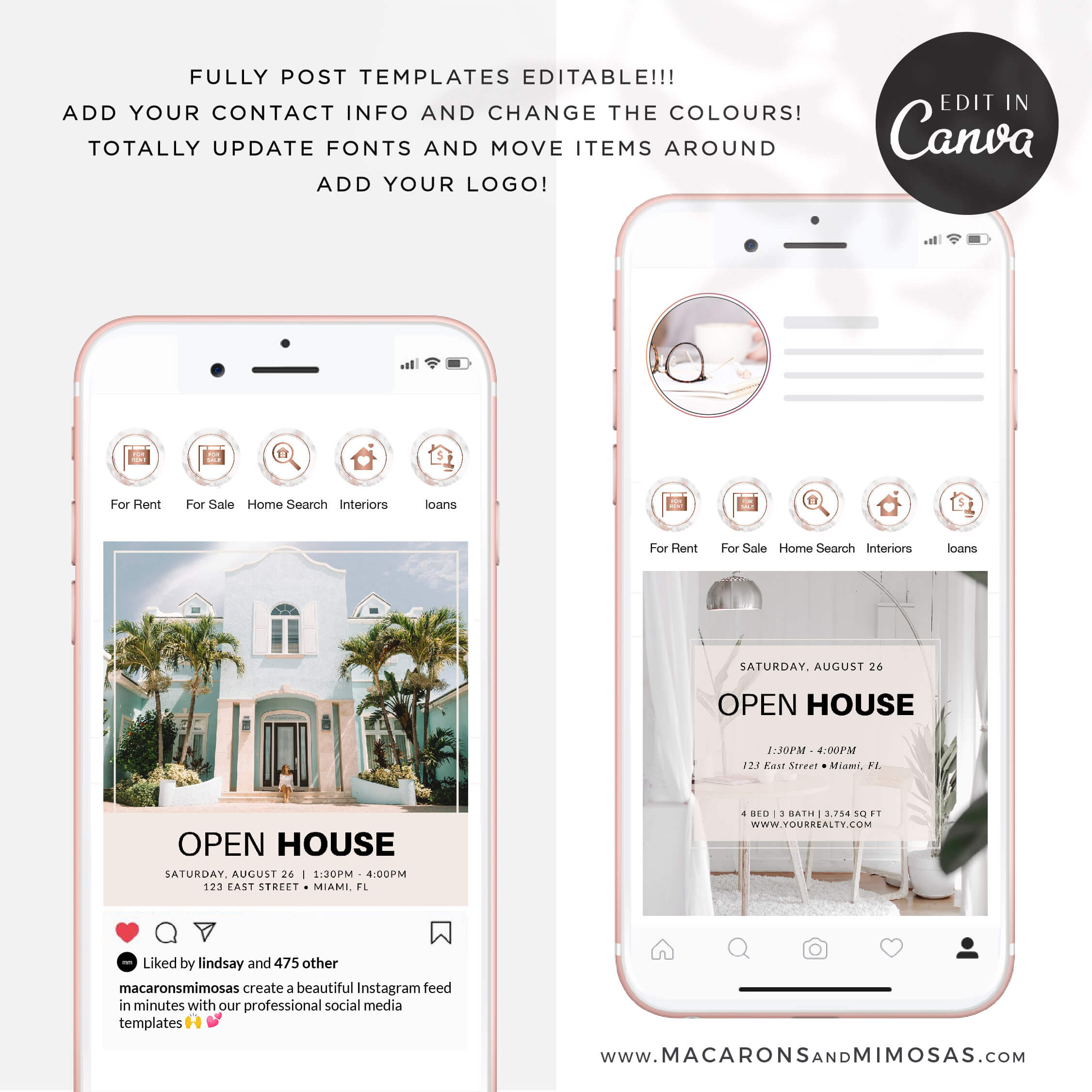 46 Instagram Story Highlights Icons, Rose Gold Marble Instagram Story Template Bundle, Instagram Highlights, Realtor, Real Estate Instagram Highlight Icon Covers, Real Estate Instagram Templates, Realtor Highlight Icon Covers, Realtor Instagram Templates, Realty Social Media