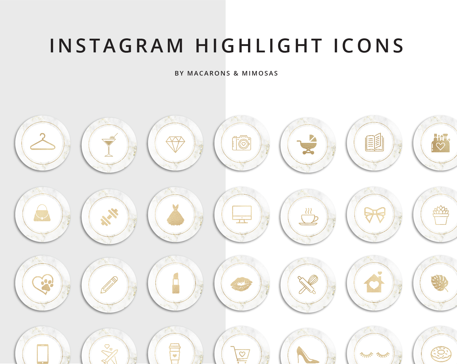 Yellow Instagram Highlight Icons - Maria Cuquitas