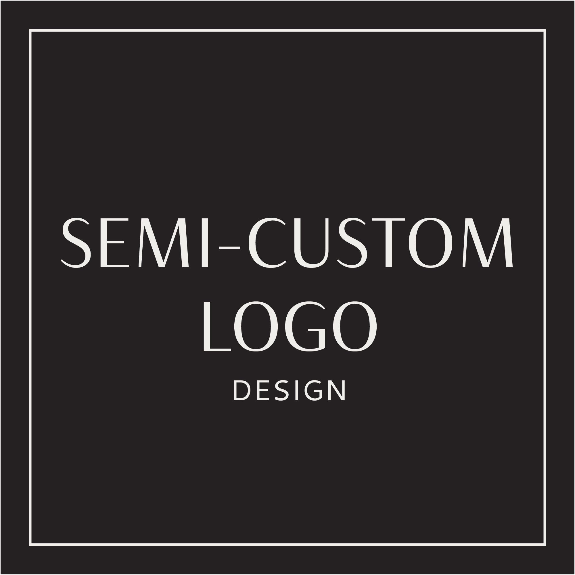 Custom monogram logo design • Macarons and Mimosas