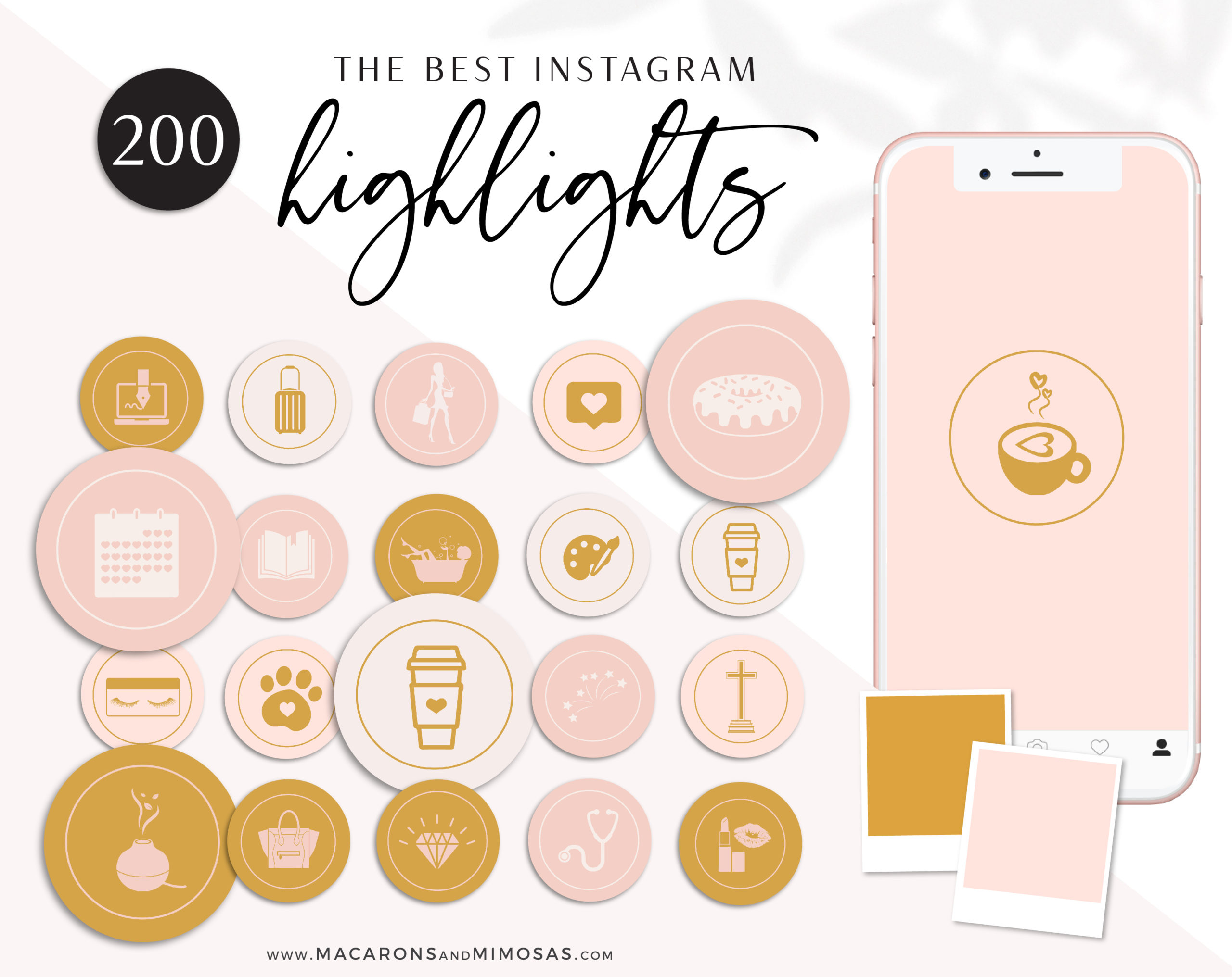 Boho Instagram Highlight Covers, Bohemian Instagram Highlights, Boho Story Highlight Icons for Social Media