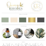 Essential Oil Logo design for DoTerra Scentsy bottle by Macarons and Mimosas