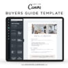 Buyers Guide Template, Real Estate Presentation Marketing Listing for Canva, 9 Page Buyer Home Packet with Questionnaire, House Buying Guide