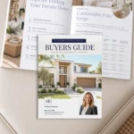Real Estate Home Buyer's Guide Template for Canva, Professional Marketing 16-Page Packet with Questionnaire for Buying a House.
