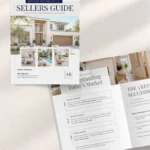 Real Estate Sellers Guide Template for Canva, 16 page Professional Market Listing Presentation Moving and Listing Checklist Guide Packet