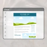 Canva just listed real estate flyer template for realtors