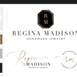 Diamond Jewelry Logo, Jewel Logo Design, Boutique Branding kit, Luxury Handmade Branding Package Watermark, Custom and Small Business Logo