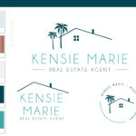 Real Estate Logo Design Branding Bundle for Instagram, Realtor House Marketing Logo Watermark and Broker Branding Package