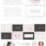 Logos & Branding Kit, Rose Gold Photography Logo Design, Wedding Boutique Watermark Blog Set, Custom Star Hear Hexagon Logo Package