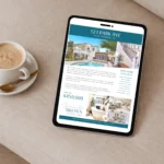 Modern just listed property marketing flyer template