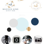 Gold Glitter Logo Design, Blue Mint Watercolor Beauty Lash Logos & Branding Kit Package, Triangle Photography Logo Watermark