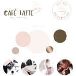 Cafe Logo Coffee Cup Logo & Branding Kit, Heart Mug Logo Package, Premade Drink Coffee Logo Watermark for Social Media Blog