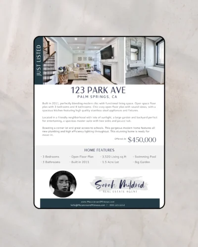 Broker open house invitation template for real estate agents