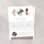 Canva pricing guide for photographers editable template showing photography packages and pricing layout