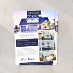Modern digital open house invitation for real estate marketing