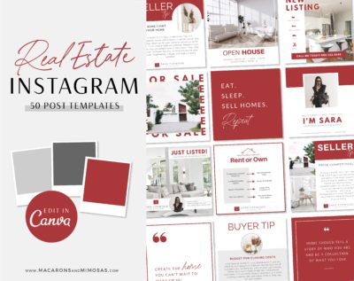 Keller Williams Instagram Templates are editable in Canva. Elevate your Instagram feed, showcase buyer and seller listings for your Real Estate business!