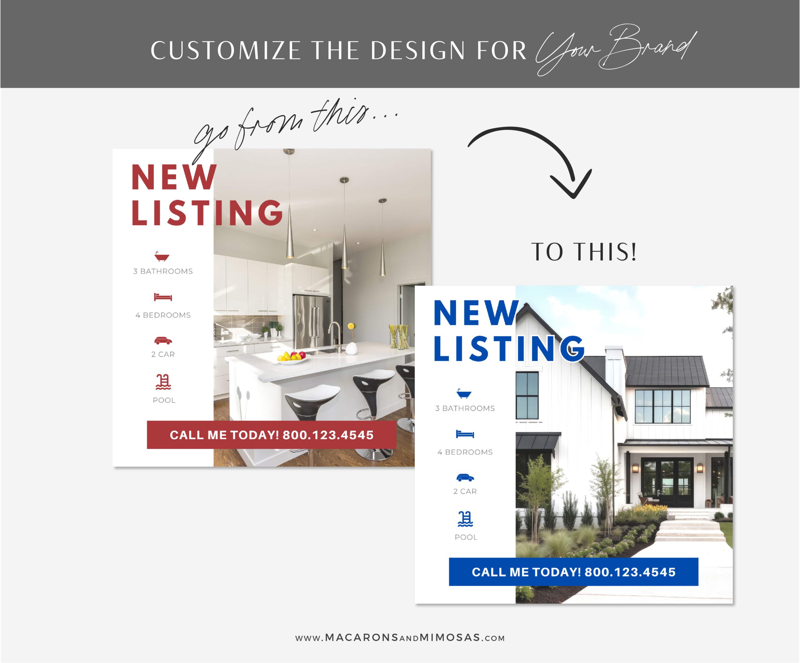 Keller Williams Instagram Templates are editable in Canva. Elevate your Instagram feed, showcase buyer and seller listings for your Real Estate business!