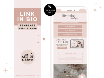 Link page design tool perfect for Instagram & TikTok bios, Drive traffic from social media to your website - track clicks and more!