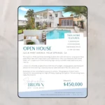 Modern minimalist new listing real estate flyer template