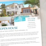 Modern minimalist new listing real estate flyer template