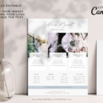 Photographer Welcome Guide Template, Pricing Guide Sheet, Marketing Canva Price Card, Photography Business Pricing List