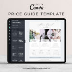Photographer Welcome Guide Template, Pricing Guide Sheet, Marketing Canva Price Card, Photography Business Pricing List