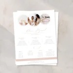 Photography packages pricing guide Canva template for photographers presenting service options professionally