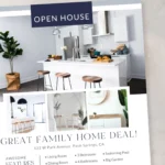 Editable Canva open house flyer printable for realtors