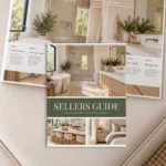 Modern Sage green Real Estate Sellers Guide Template for Canva, 16 page Professional Market Listing Presentation Moving and Listing Checklist Guide Packet