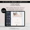 nstagram Post Templates, Canva Templates for Instagram, Boho Chic Instagram Templates, Fashion Infuenser Instagram Templates,