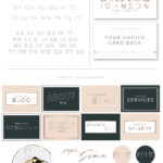 Modern Watermark Logo Design, semi-custom Brand Package for Wedding Photography and Event planner, Art Deco Vintage Fonts