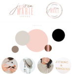 Lash Logo Design, Beauty Makeup Logo, Watermark Branding Kit, Lash and Brow Artist feminine salon branding package addon Business Card