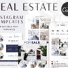 real estate instagram templates for story, Insagram Canva Templates for Realtors, Real Estate Agent Marketing Templates