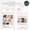 Instagram Templates for Canva, Boho Editable IG Square Posts, 8 Social Media Bundle Templates, Instagram Story Template Bundle