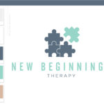 Psychologist logo, Puzzle Piece Logo design, Life coach therapy logo, Wellness Holistic Branding kit, Mental Health Mind Autism Awareness